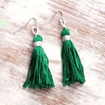 How to make earrings from threads with their own hands