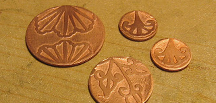  patterns on copper