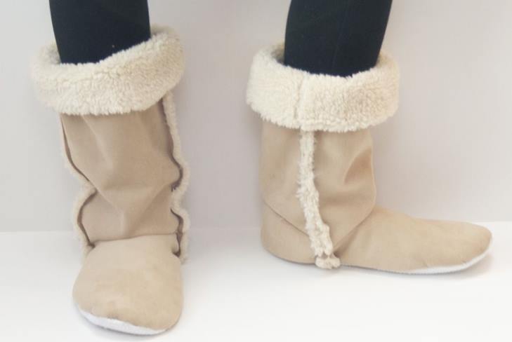 How to sew home slippers-boots with your own hands: patterns