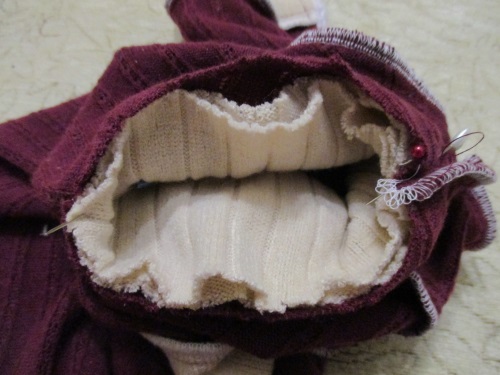 Warm fleece overall for a dog
