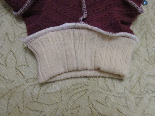 Warm fleece overall for a dog