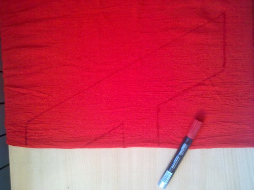Pillow-letter with own hands