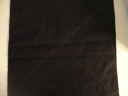 Embroider a large X in the middle