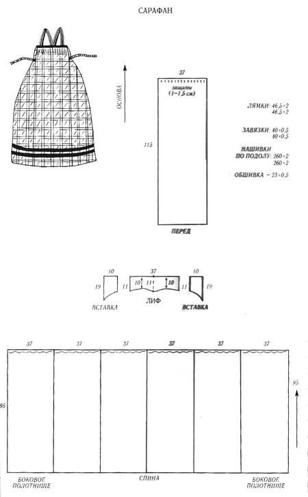How to sew a sarafan for a girl in a folk style