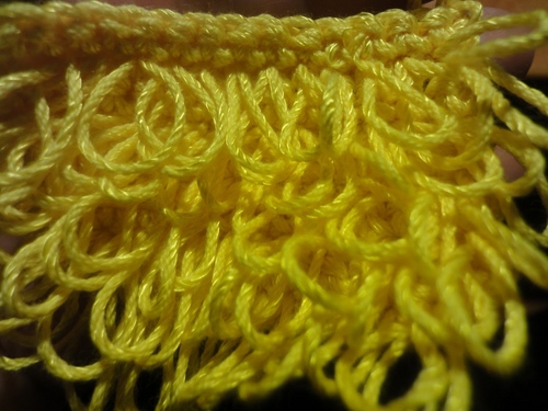 How to tie a loofah crochet?
