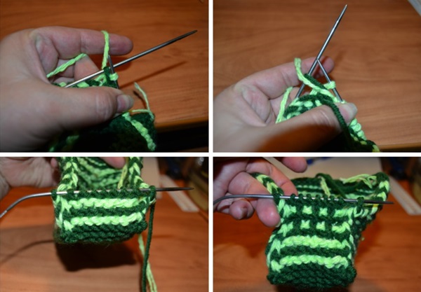 How to knit homemade slippers with knitting needles