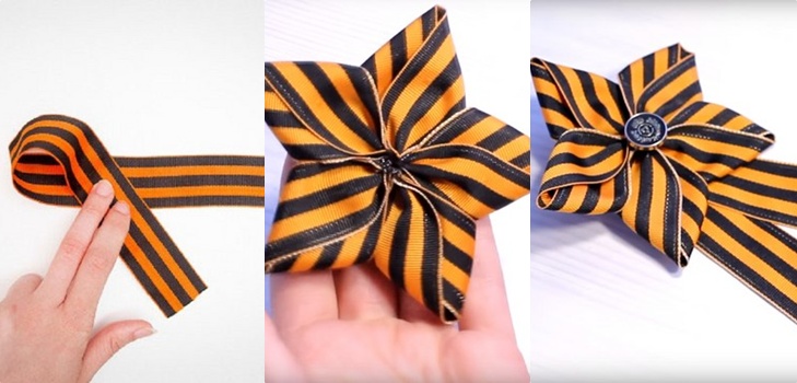 How to beautifully tie a St. George ribbon: the best ways with a photo