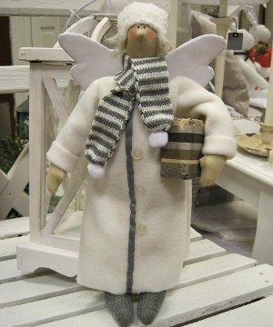 Doll tilde: Christmas angel with your own hands Doll tilde: Christmas angel with your own hands