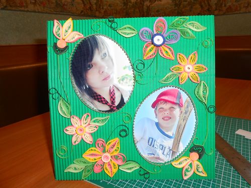 Quilling frame for photos, master class. Quilling the frame with your own hands at home