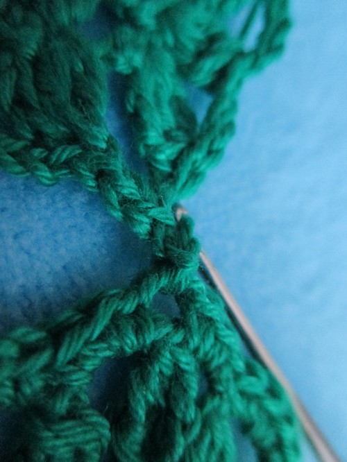 Step-by-step instruction for knitting cymbals