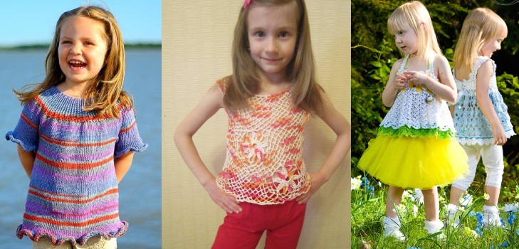 Summer top for girl crochet