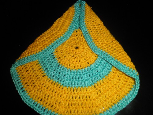 Bright summer bag crocheted