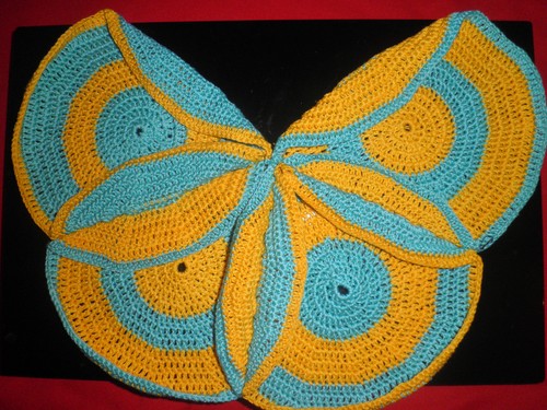 Bright summer bag crocheted