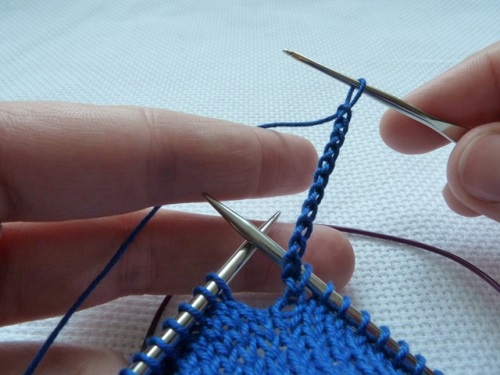 Men's summer gloves without fingers with knitting needles