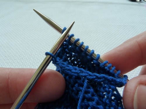 Men's summer gloves without fingers with knitting needles