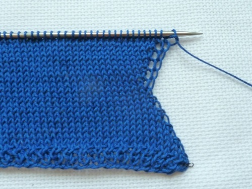 Men's summer gloves without fingers with knitting needles