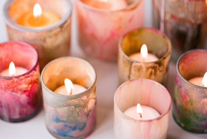 An unusual candlestick with your own hands