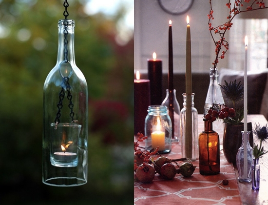 An unusual candlestick with your own hands