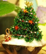 New Year's articles from beads: Christmas tree