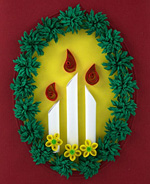 New Year's crafts made of paper. Quilling New Year's crafts made of paper. Quilling