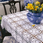 New Year's crafts: knitted tablecloth New Year's crafts: knitted tablecloth