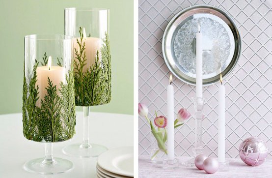 New Year's candlesticks with their own hands New Year's candlesticks with their own hands