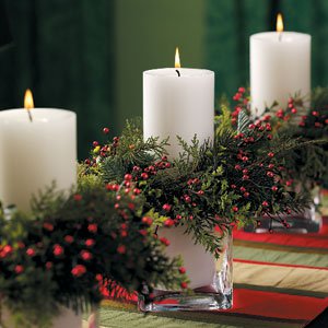 New Year's candles with their own hands
