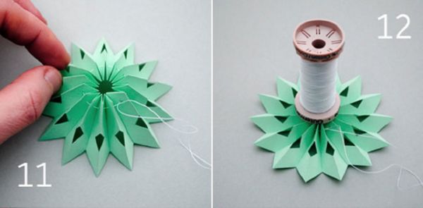 Beautiful snowflakes for the New Year of 2017 with their own hands of paper - diagrams and photos in stages. Master classes for children on large snowflakes in origami technique