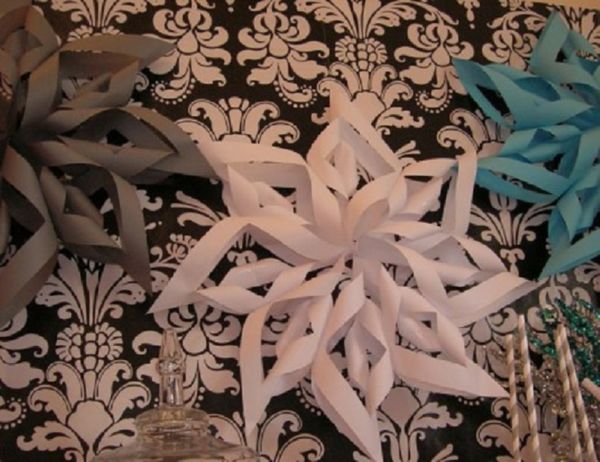 Beautiful snowflakes for the New Year of 2017 with their own hands of paper - diagrams and photos in stages. Master classes for children on large snowflakes in origami technique