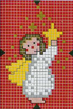 New Year's embroidery scheme: angel