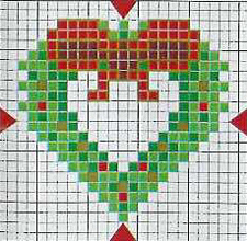 New Year's embroidery scheme: wreath New Year's embroidery scheme: wreath