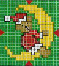 New Year's embroidery scheme: bear New Year's embroidery scheme: bear