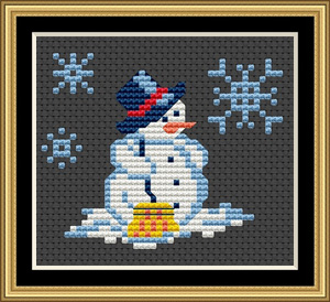 New Year's cross-stitch New Year's cross-stitch