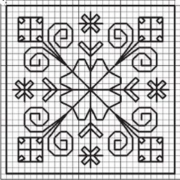 New Year's embroidery: snowflakes New Year's embroidery: snowflakes