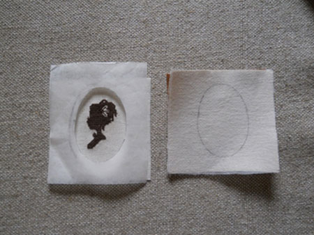 draw an oval window pattern 