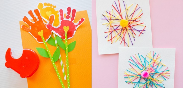 Postcard for Mother's Day with own hands, master classes with photos for kindergarten and 1-3 grades