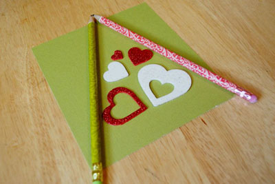 Christmas card with scrapbooking style for New Year 2015 with own hands