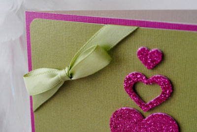 Christmas card with scrapbooking style for New Year 2015 with own hands