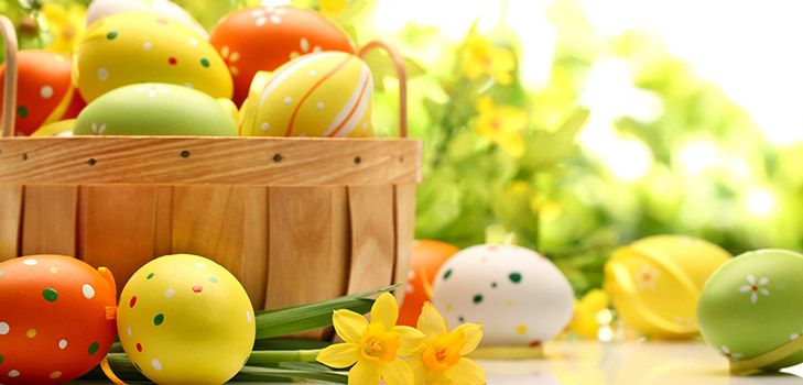 Easter eggs with own hands