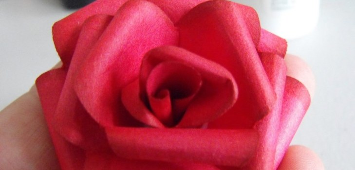 rose made of paper