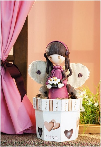A gift for yourself on Christmas: an angel of polymer clay, a master class
