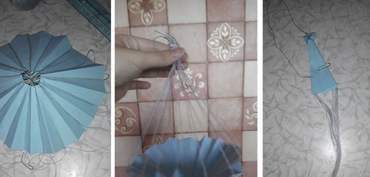 Paper parachutist: a handmade on May 9 with his own hands in a kindergarten Paper parachutist: a handmade on May 9 with his own hands in a kindergarten