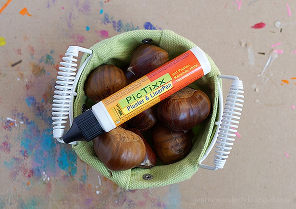 Crafts from chestnuts on the theme of Autumn