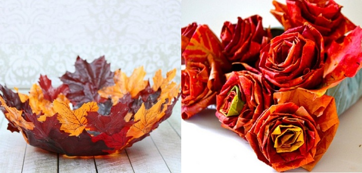 Crafts from leaves on the theme "Autumn" with their own hands for schoolchildren