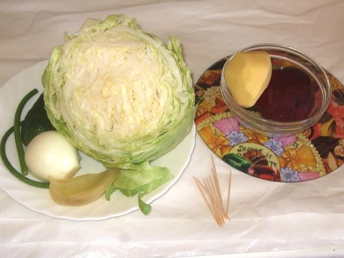 Crafts from vegetables by own hands