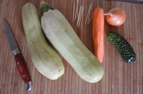 Crafts from vegetables by own hands