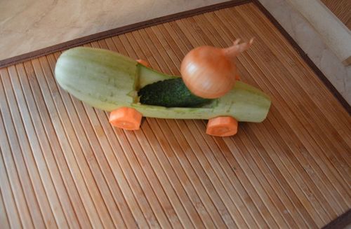Crafts from vegetables by own hands