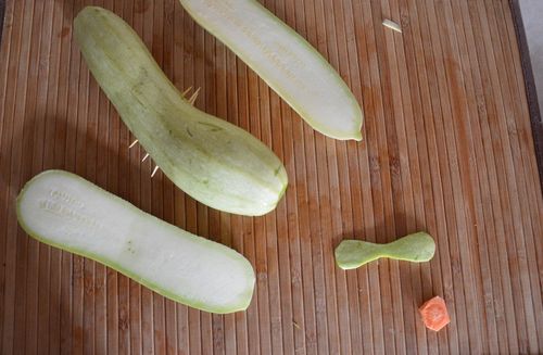 Crafts from vegetables by own hands