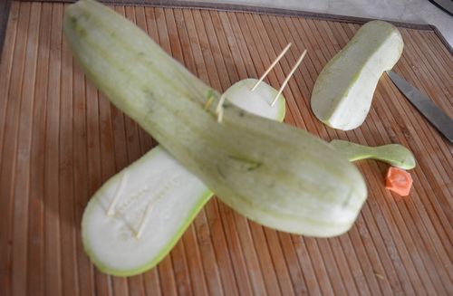Crafts from vegetables by own hands