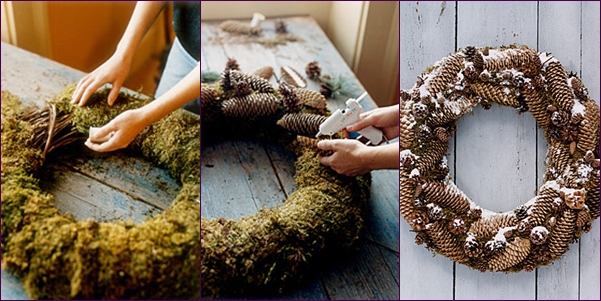 Crafts for the New Year from cones with their own hands: photo master-class